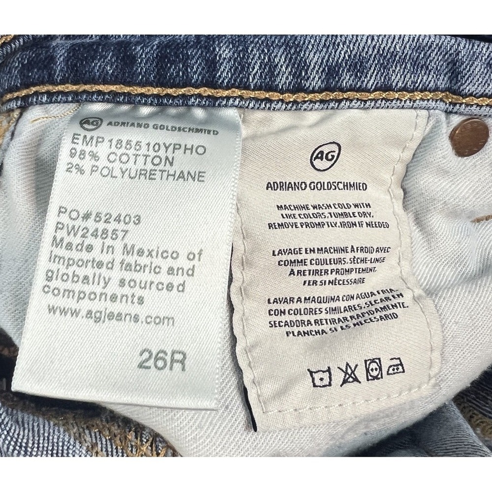 AG Adriano Goldschmied AG-ED Denim Jeans Women 26R Blue Stretch - Picture 14 of 15